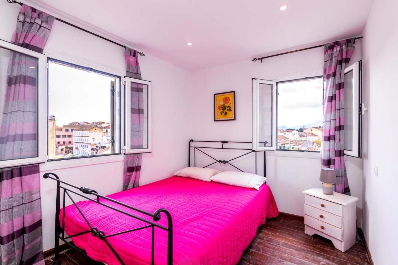 La Casa Con La Vista Delle Fortezze By Corfuescapes Appartement Corfu  Buitenkant foto